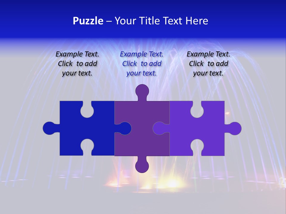 Fountain Lights PowerPoint Template