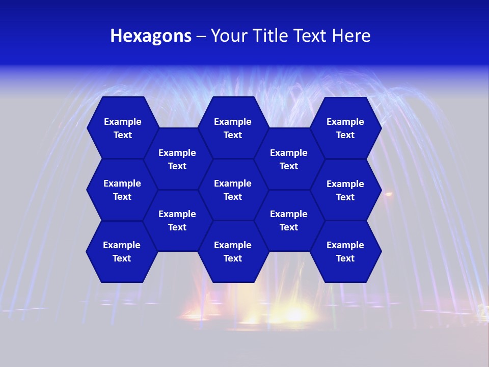 Fountain Lights PowerPoint Template