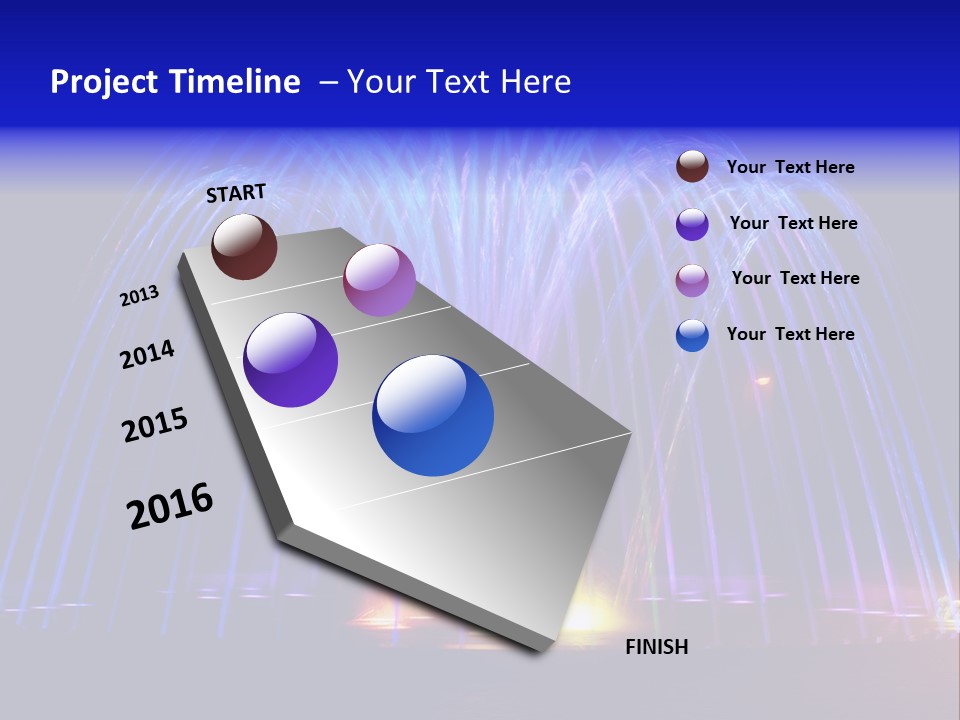 Fountain Lights PowerPoint Template