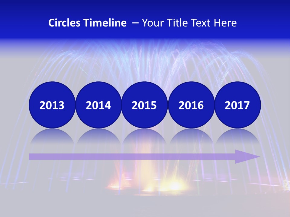 Fountain Lights PowerPoint Template