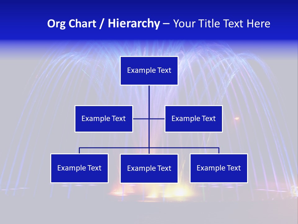 Fountain Lights PowerPoint Template