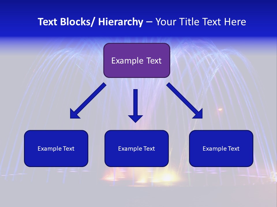 Fountain Lights PowerPoint Template
