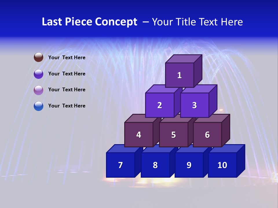 Fountain Lights PowerPoint Template