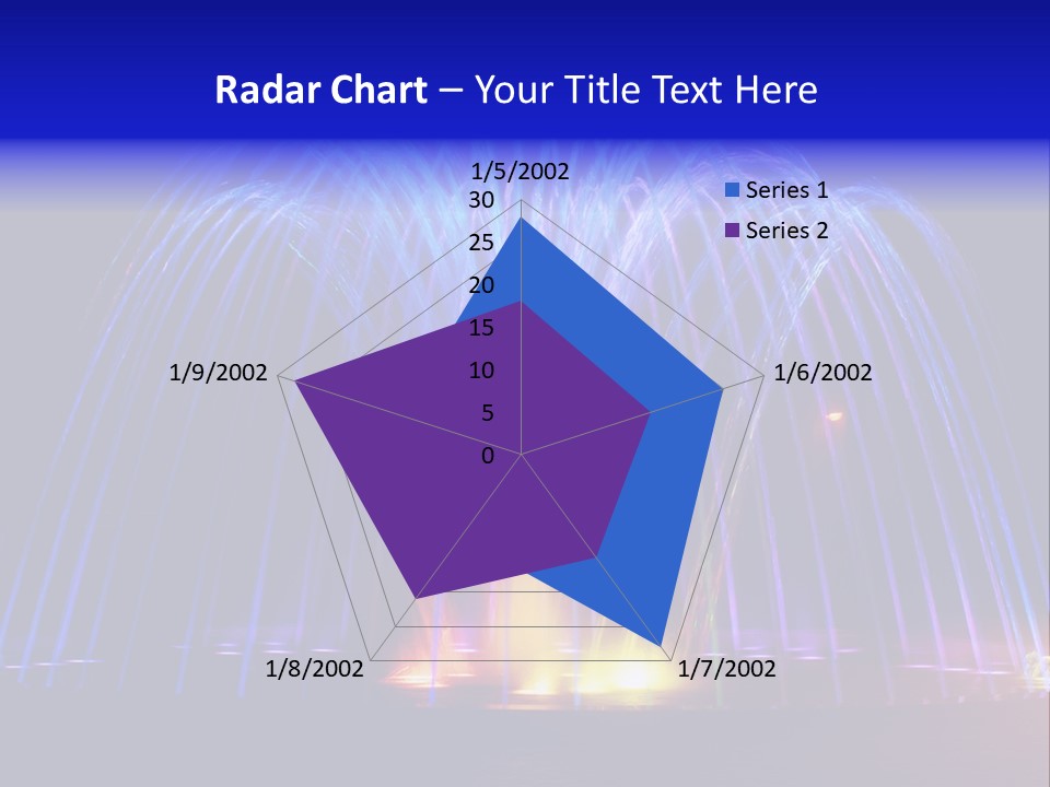 Fountain Lights PowerPoint Template