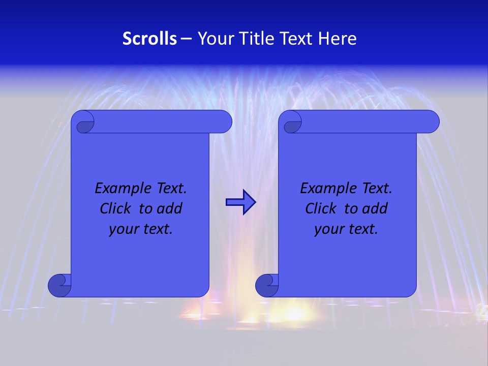 Fountain Lights PowerPoint Template