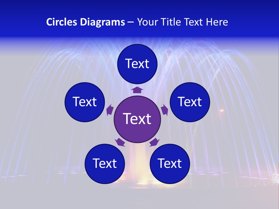 Fountain Lights PowerPoint Template