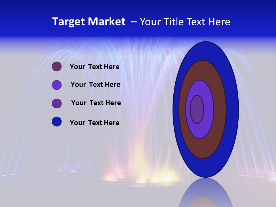 Fountain Lights PowerPoint Template