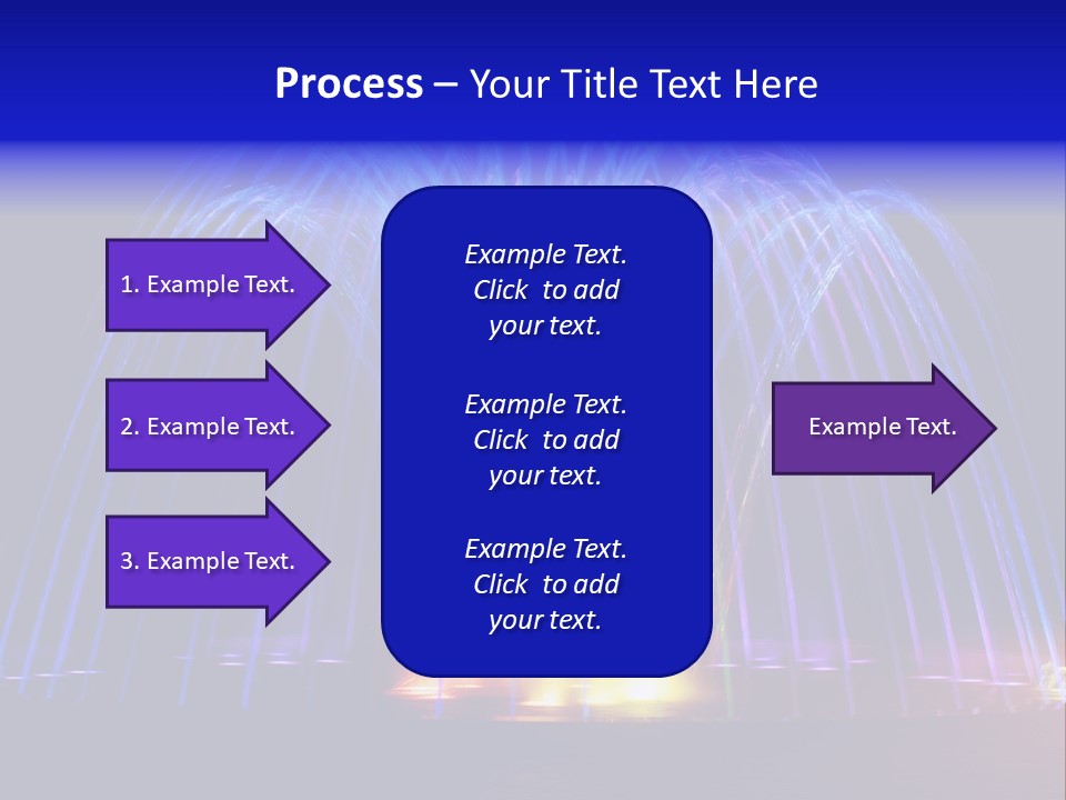 Fountain Lights PowerPoint Template