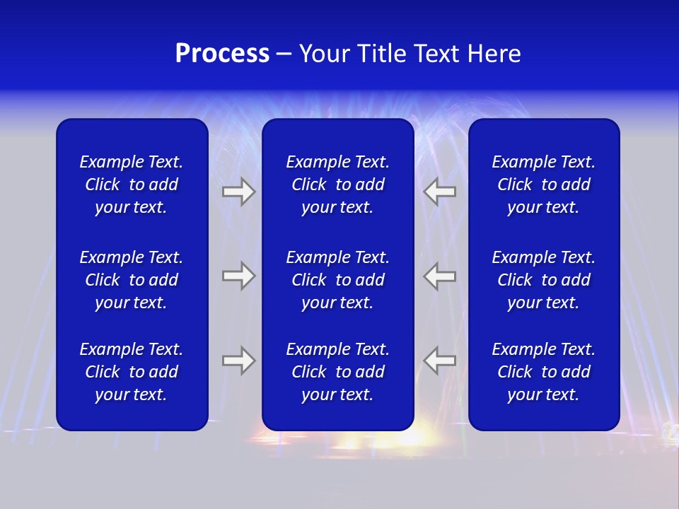 Fountain Lights PowerPoint Template