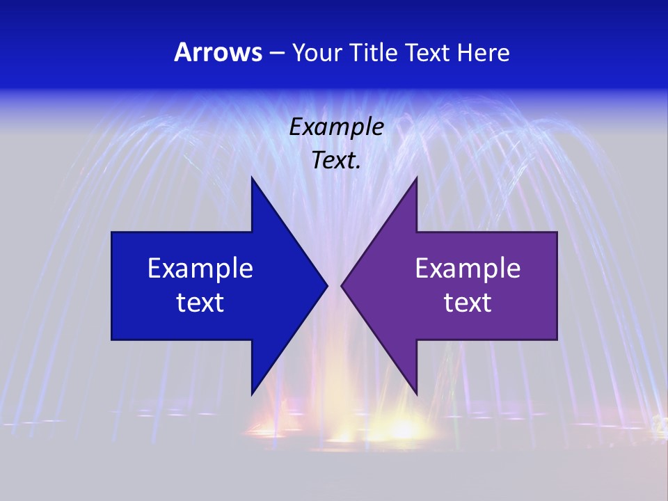 Fountain Lights PowerPoint Template