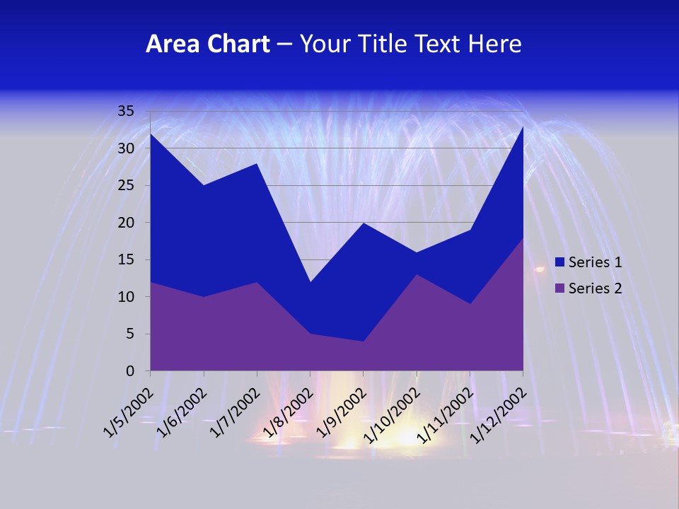 Fountain Lights PowerPoint Template