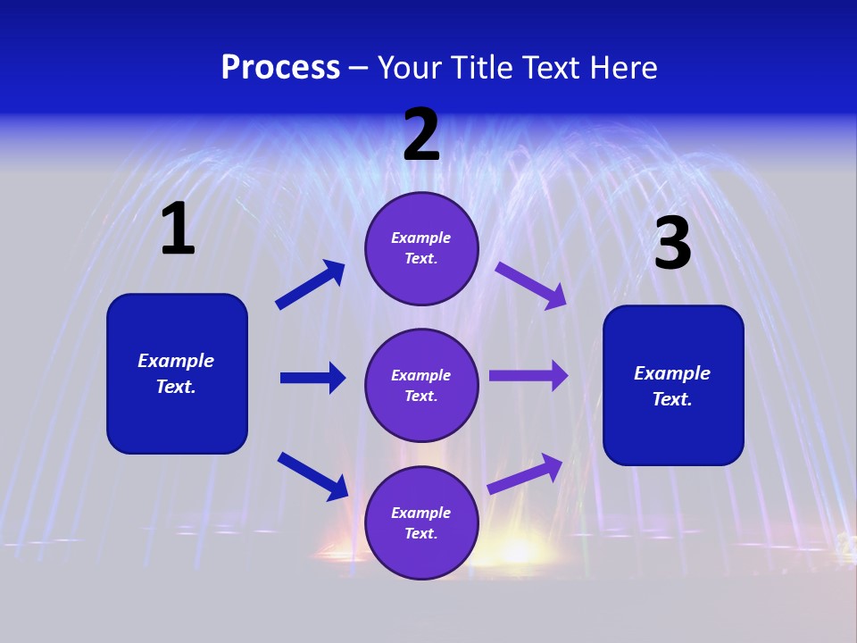 Fountain Lights PowerPoint Template