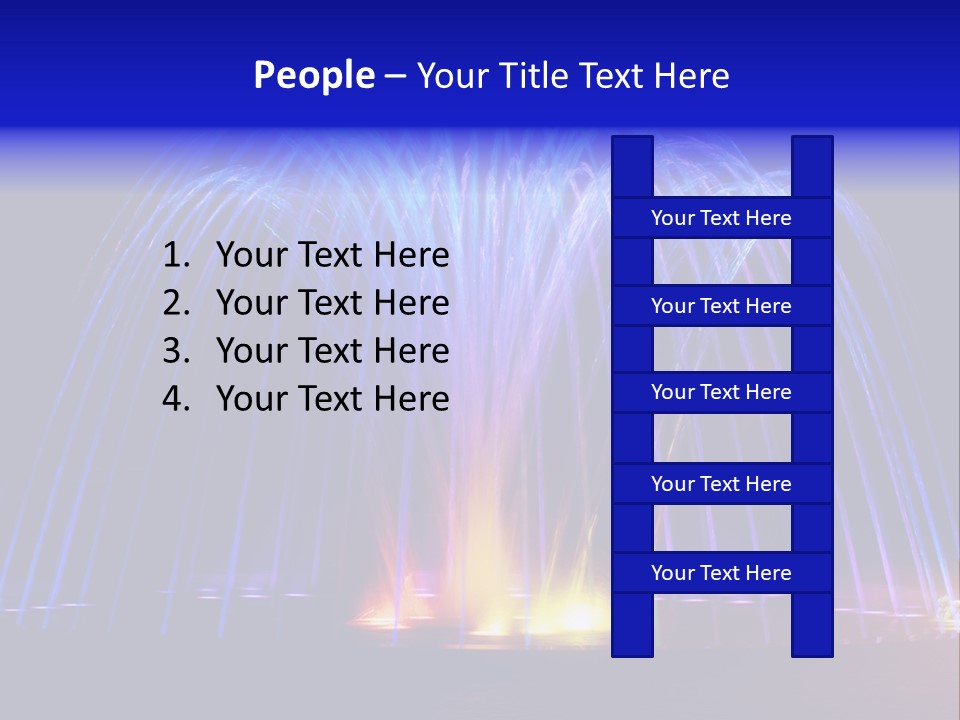 Fountain Lights PowerPoint Template