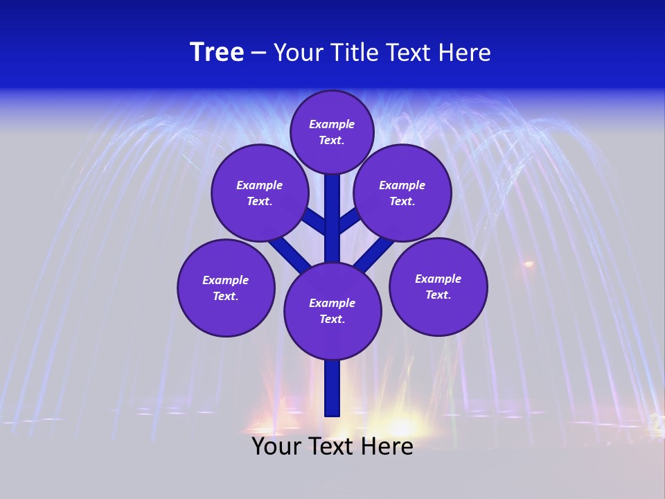 Fountain Lights PowerPoint Template