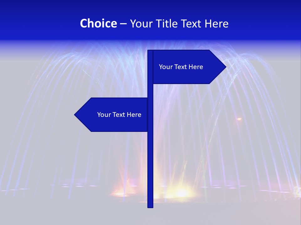 Fountain Lights PowerPoint Template