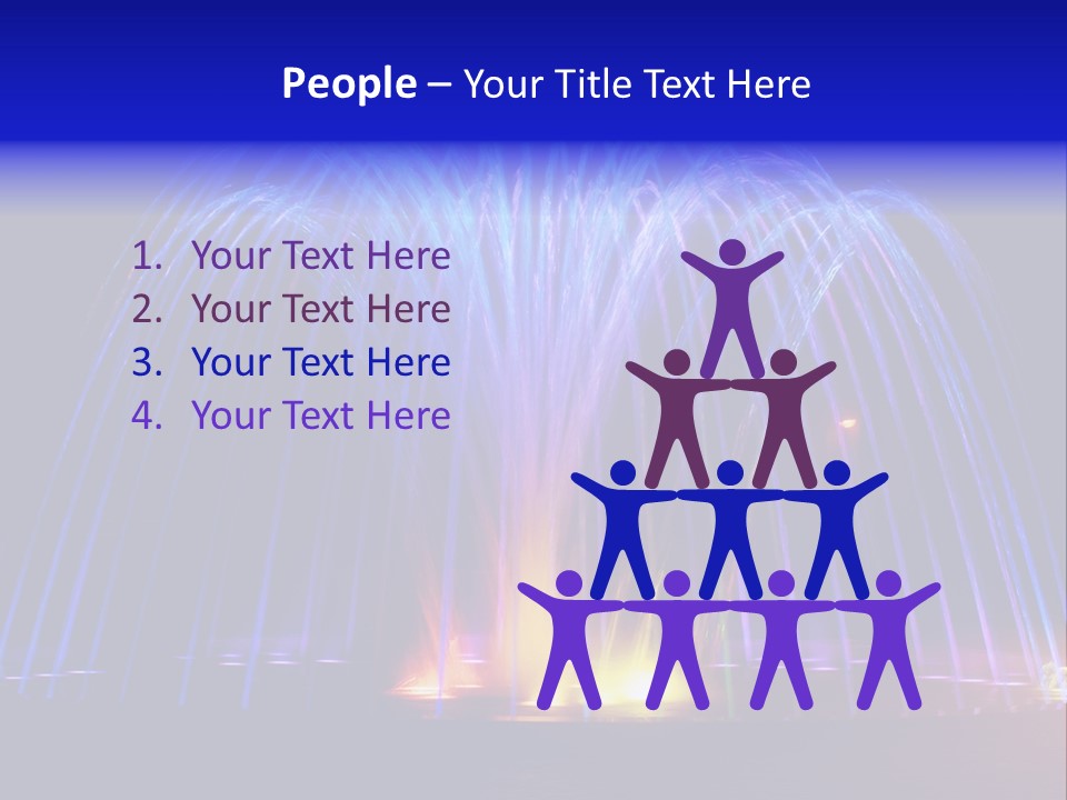 Fountain Lights PowerPoint Template