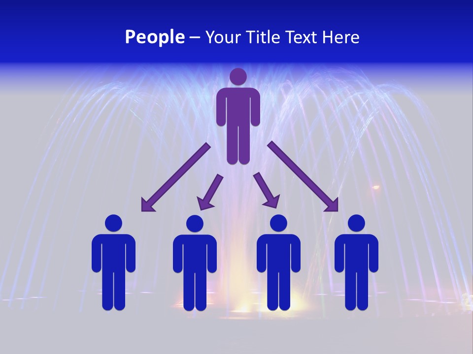 Fountain Lights PowerPoint Template