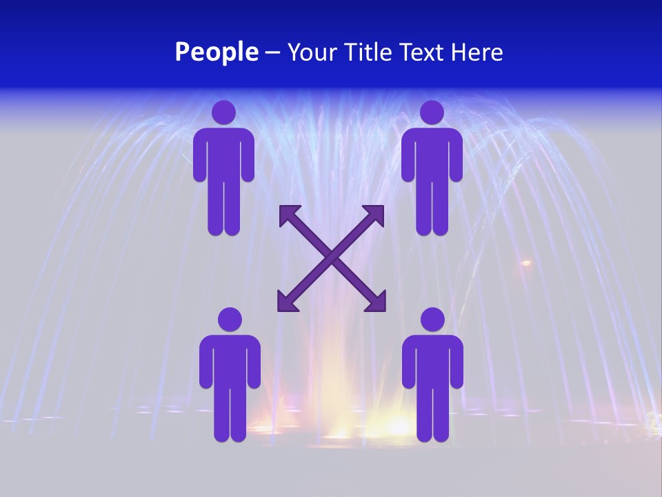 Fountain Lights PowerPoint Template
