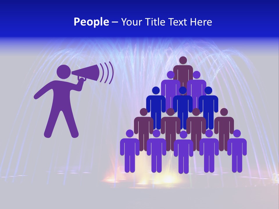 Fountain Lights PowerPoint Template