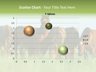 Horses Eating Grass PowerPoint Template
