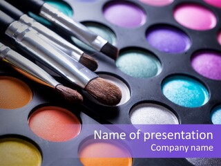 Makeup Brushes PowerPoint Template