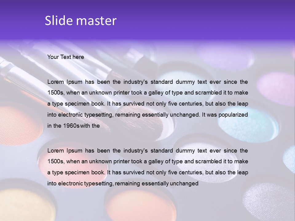 Makeup Brushes PowerPoint Template