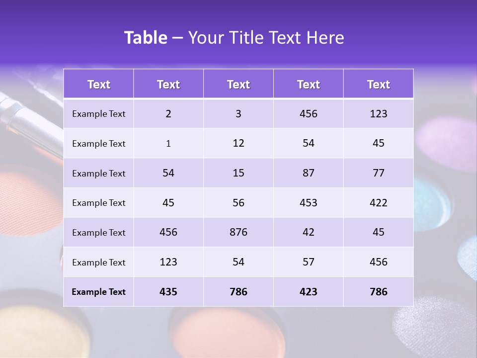Makeup Brushes PowerPoint Template