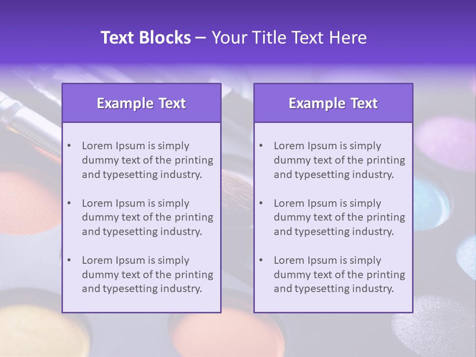 Makeup Brushes PowerPoint Template