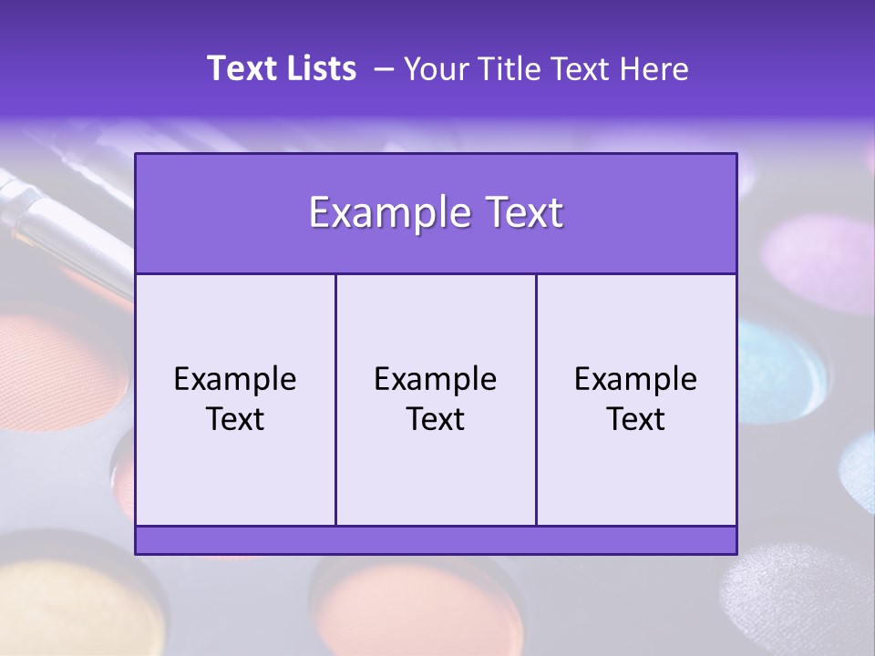 Makeup Brushes PowerPoint Template