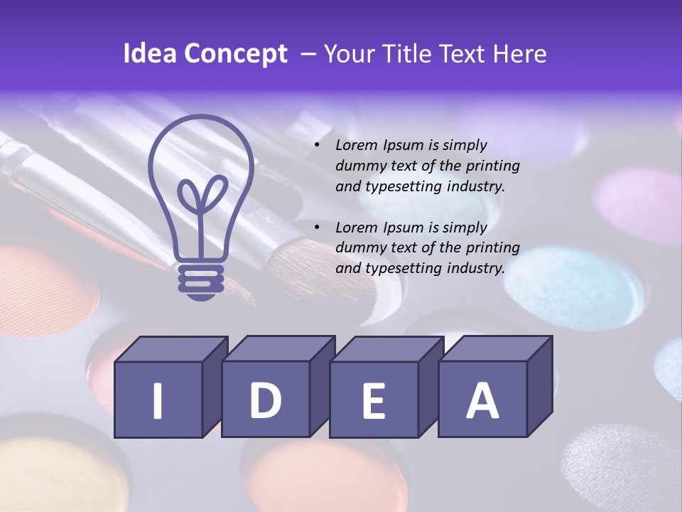 Makeup Brushes PowerPoint Template