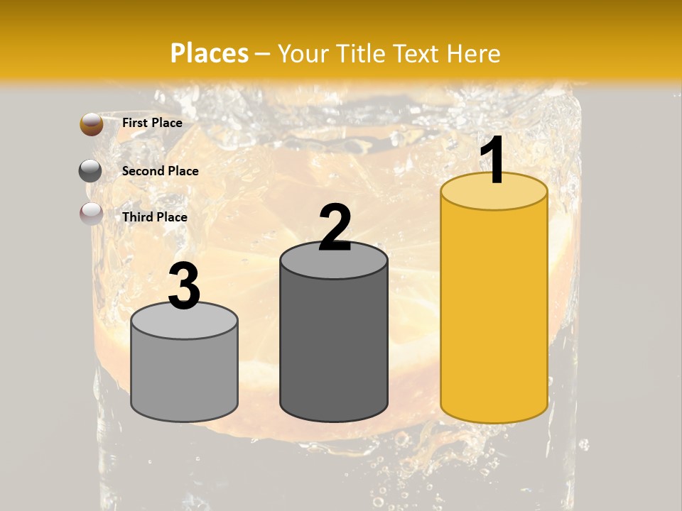 Orange Mandarine Fluidity PowerPoint Template