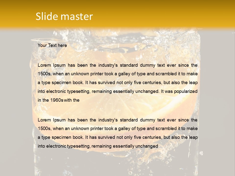 Orange Mandarine Fluidity PowerPoint Template