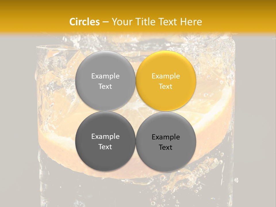 Orange Mandarine Fluidity PowerPoint Template