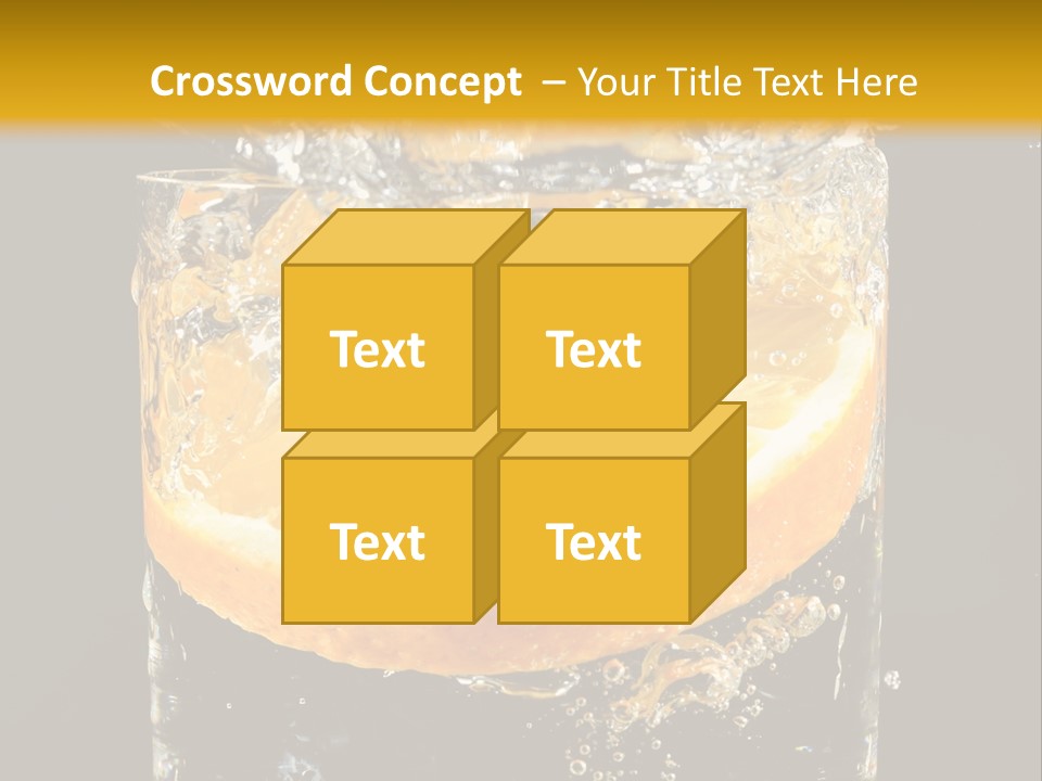 Orange Mandarine Fluidity PowerPoint Template