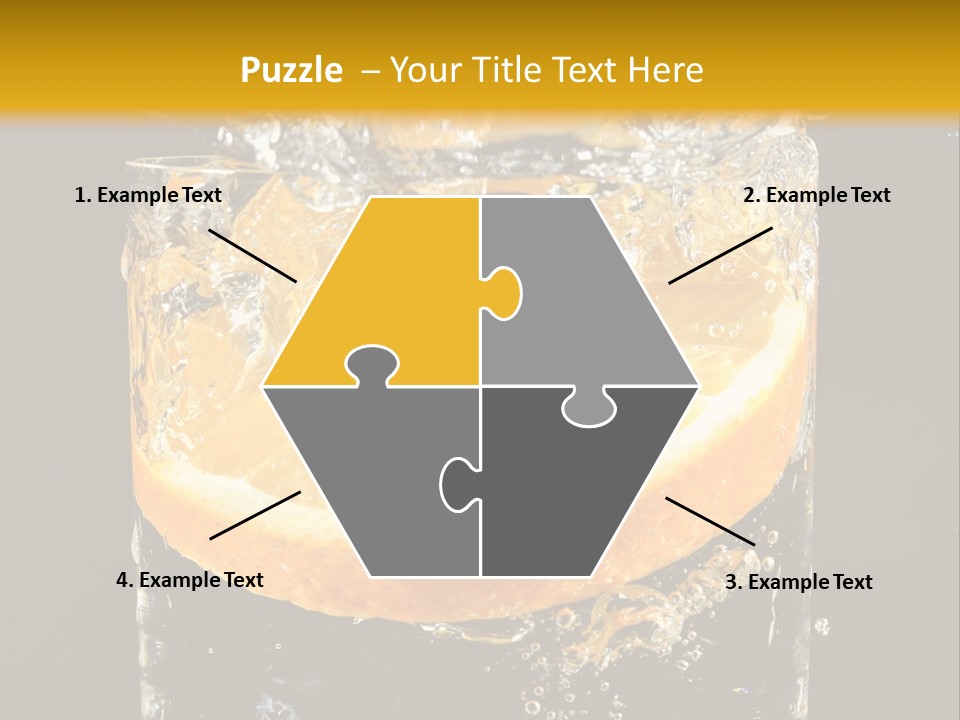 Orange Mandarine Fluidity PowerPoint Template