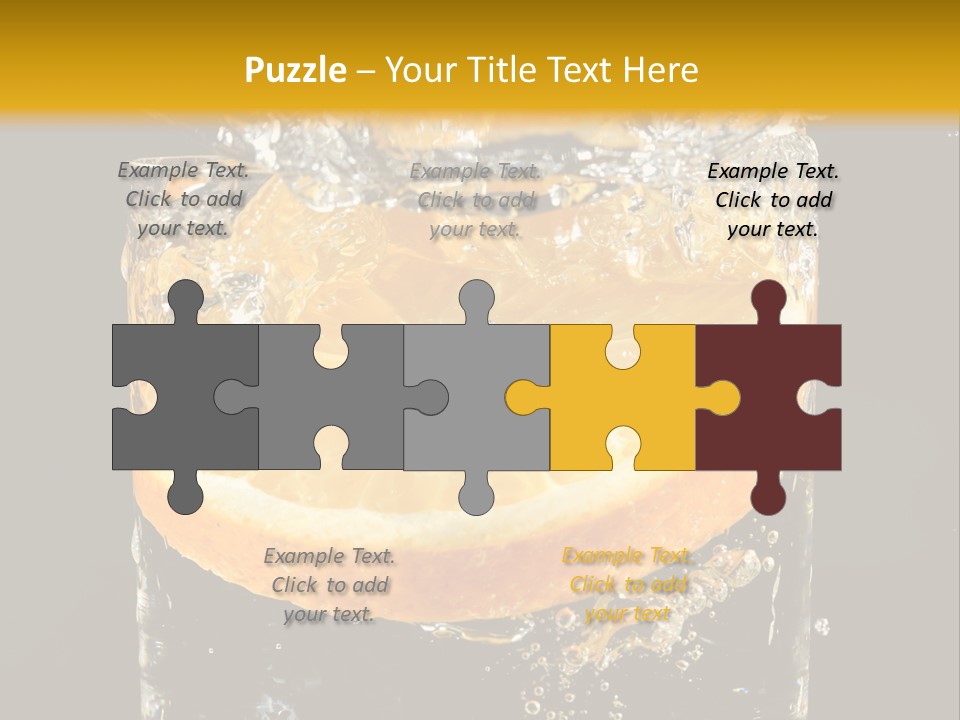 Orange Mandarine Fluidity PowerPoint Template