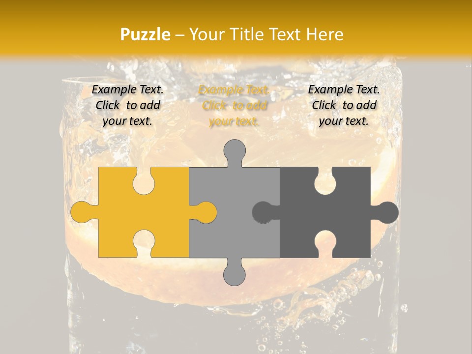 Orange Mandarine Fluidity PowerPoint Template