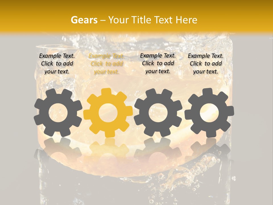 Orange Mandarine Fluidity PowerPoint Template