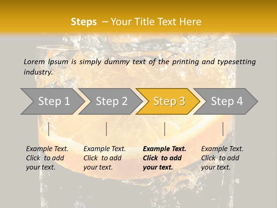 Orange Mandarine Fluidity PowerPoint Template