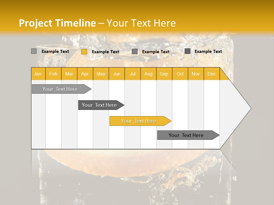 Orange Mandarine Fluidity PowerPoint Template