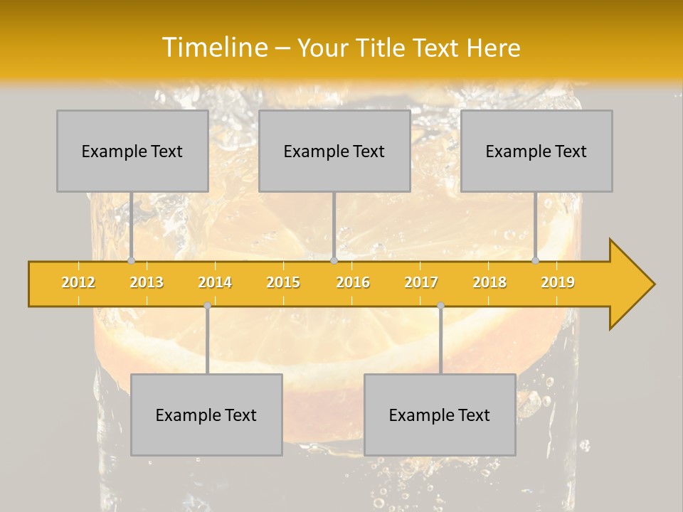 Orange Mandarine Fluidity PowerPoint Template