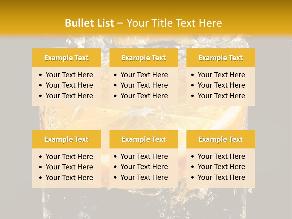Orange Mandarine Fluidity PowerPoint Template
