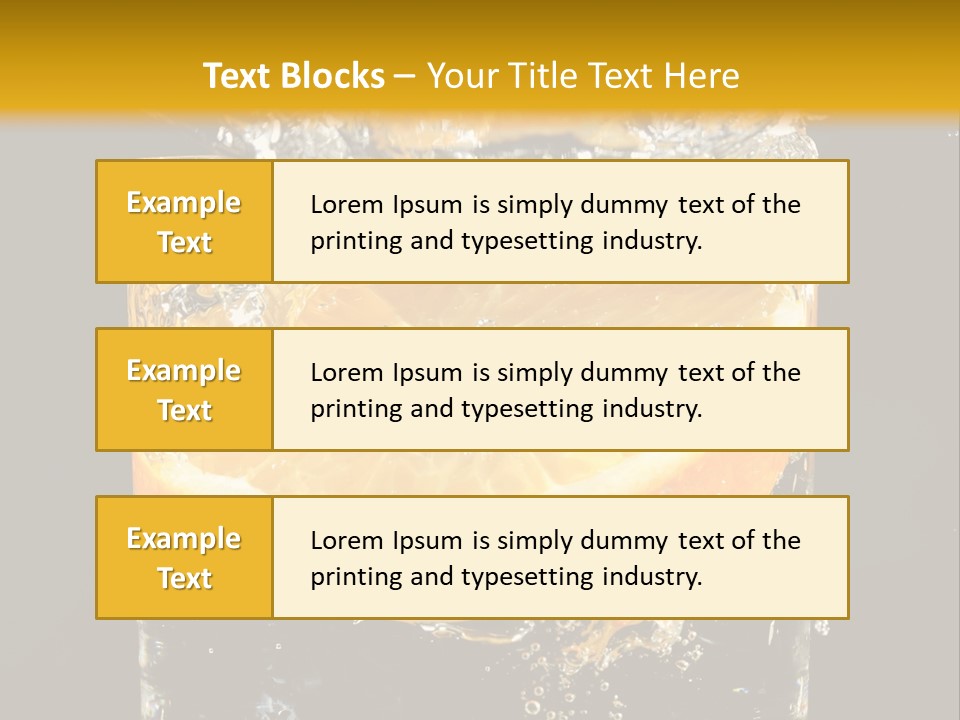Orange Mandarine Fluidity PowerPoint Template