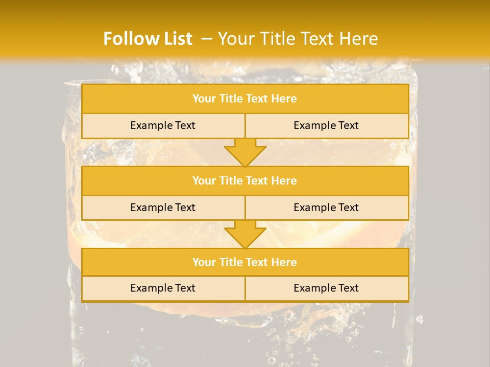 Orange Mandarine Fluidity PowerPoint Template