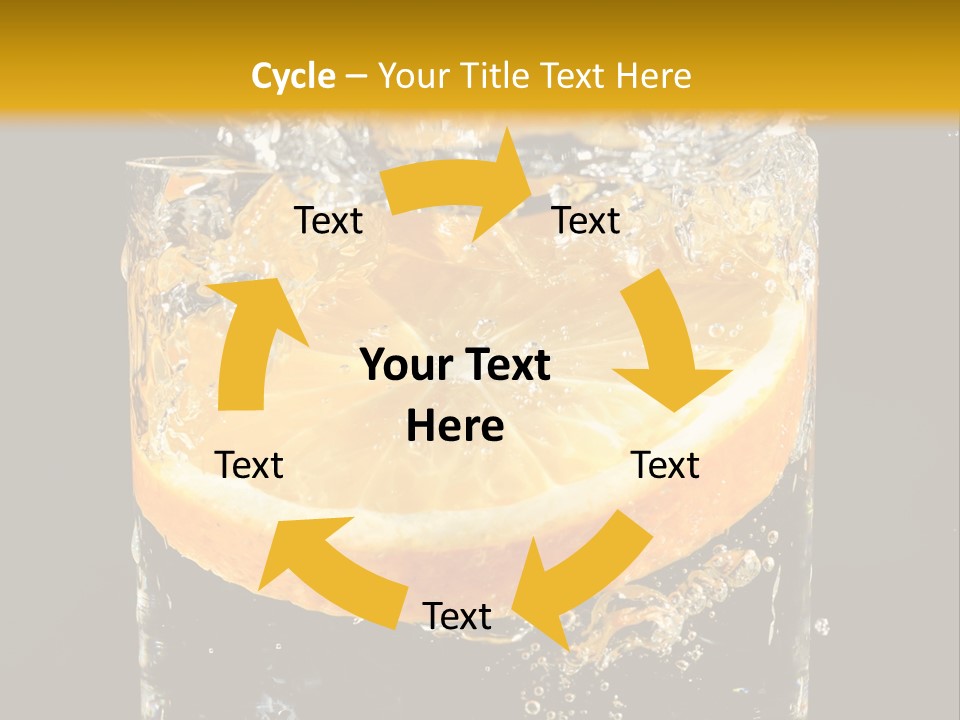 Orange Mandarine Fluidity PowerPoint Template