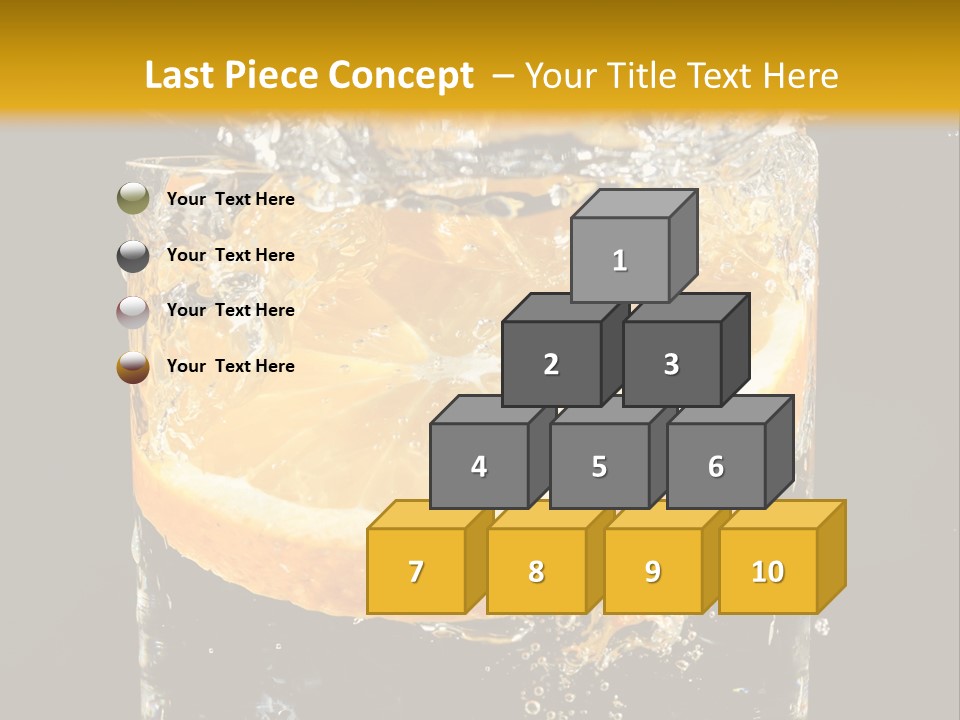 Orange Mandarine Fluidity PowerPoint Template
