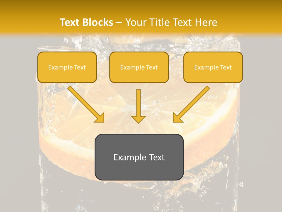 Orange Mandarine Fluidity PowerPoint Template