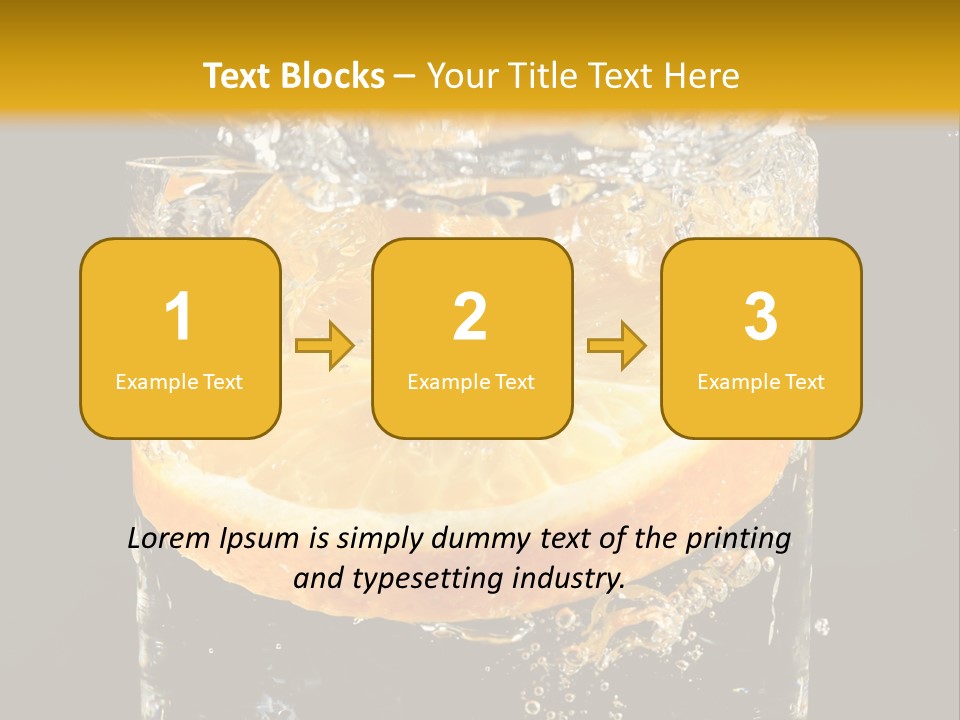 Orange Mandarine Fluidity PowerPoint Template