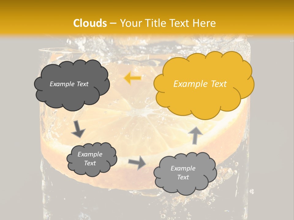 Orange Mandarine Fluidity PowerPoint Template