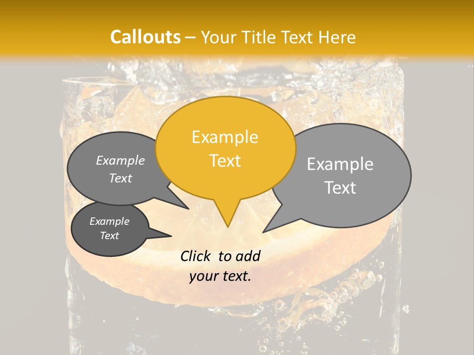 Orange Mandarine Fluidity PowerPoint Template